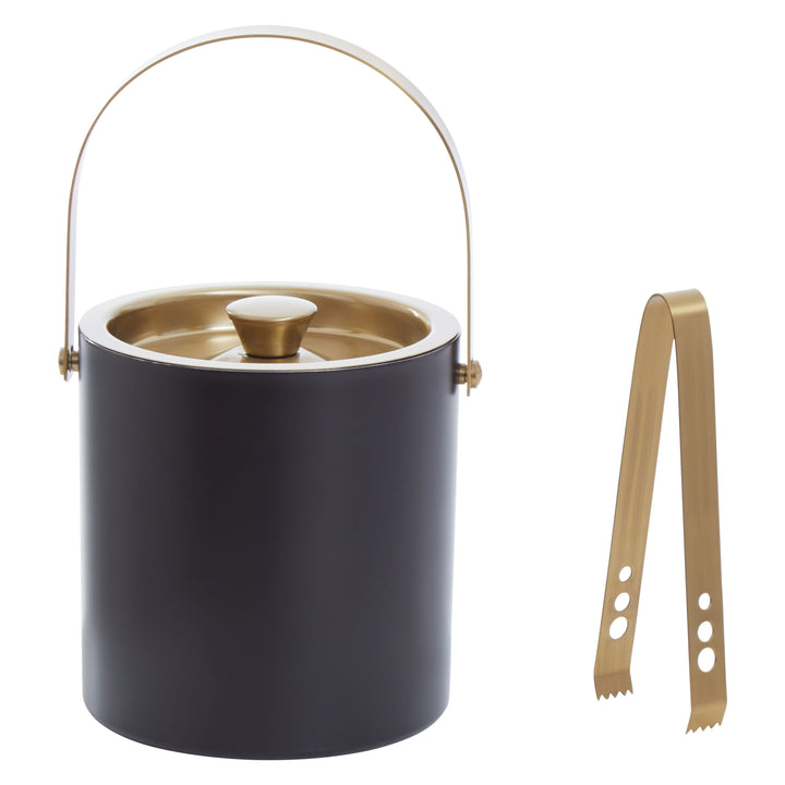 Soho Black and Gold Ice Bucket