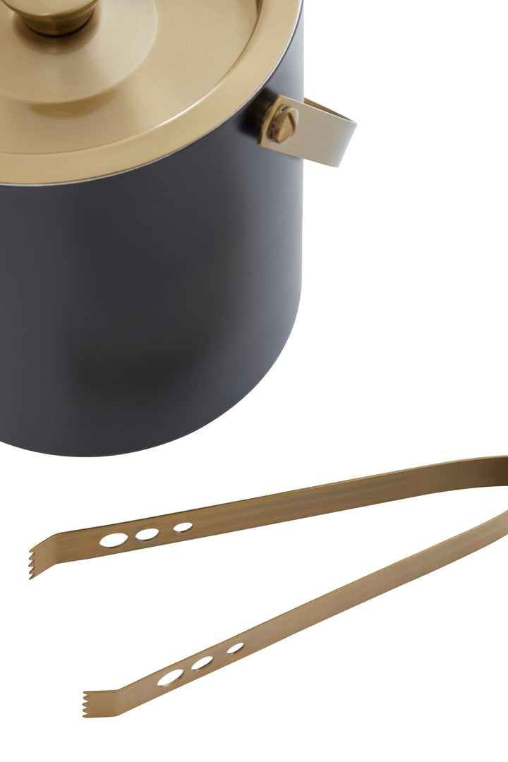 Soho Black and Gold Ice Bucket