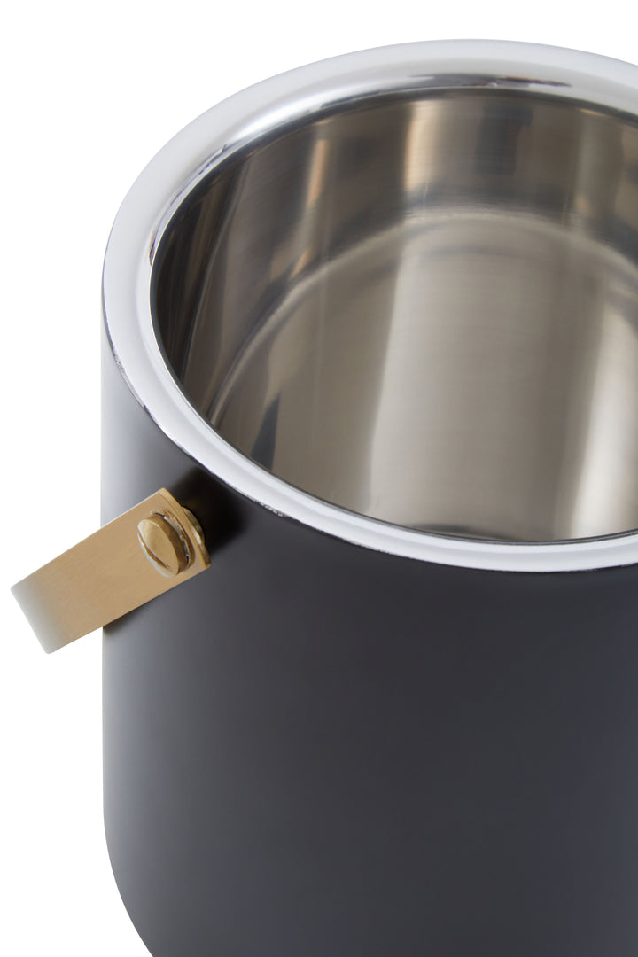 Soho Black and Gold Ice Bucket