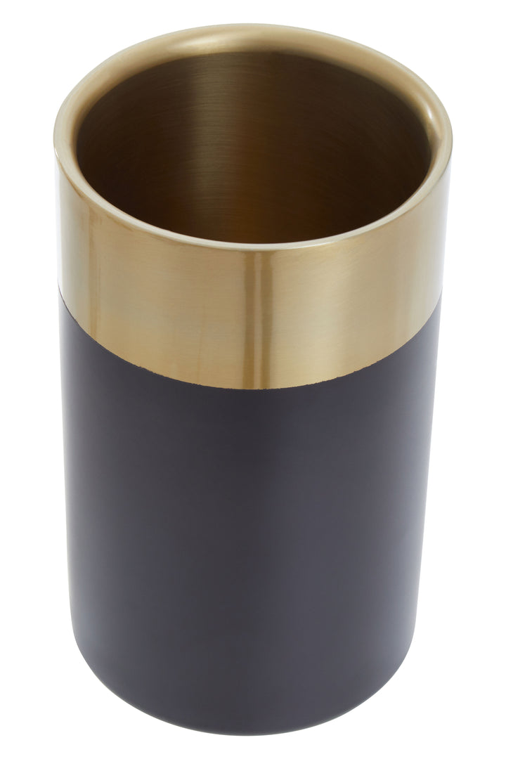 Soho Black And Gold Wine Cooler