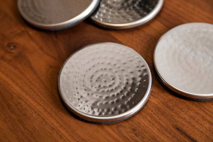 Soho Silver Set of Four Coasters