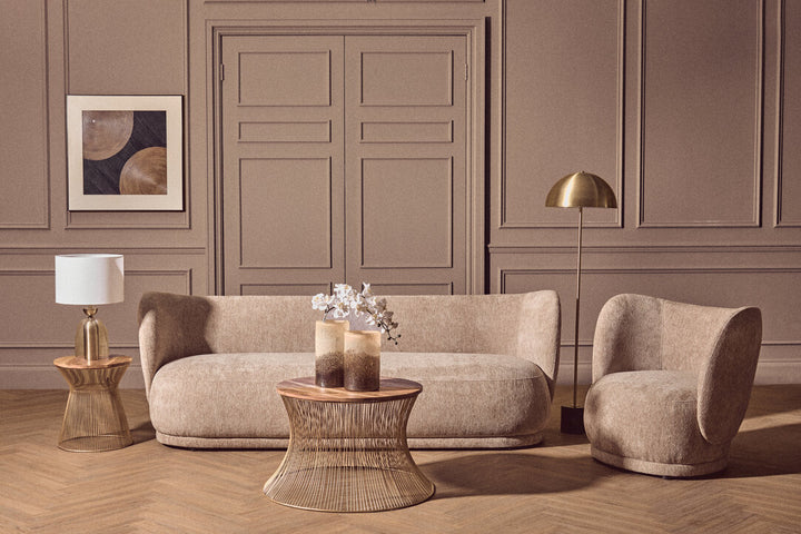 Montemitro Clear Glass and Brass Finish Metal Table Lamp