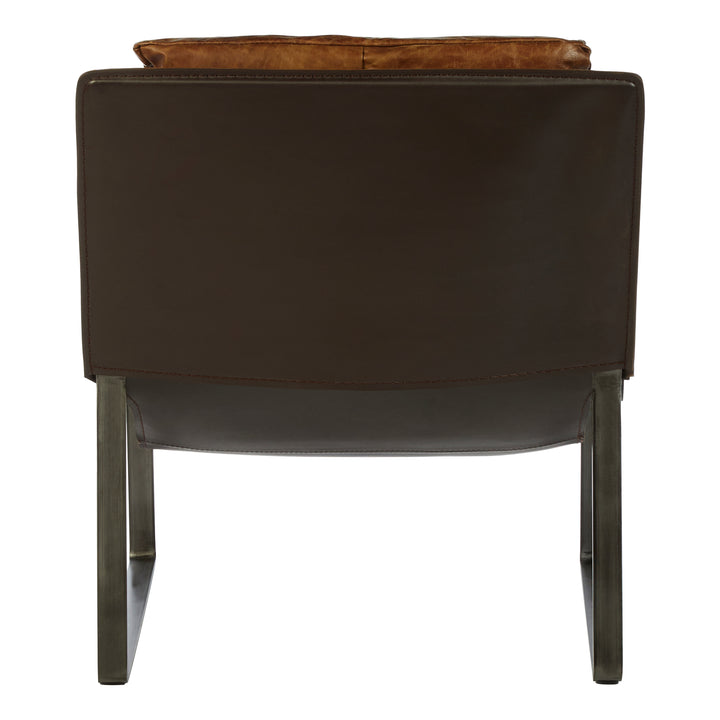 Cassino Light Brown Leather Lounge Chair