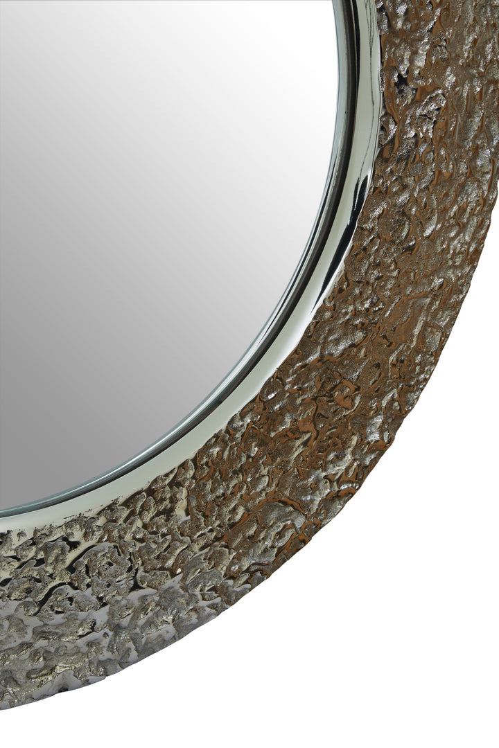 Monza Silver Round Wall Mirror