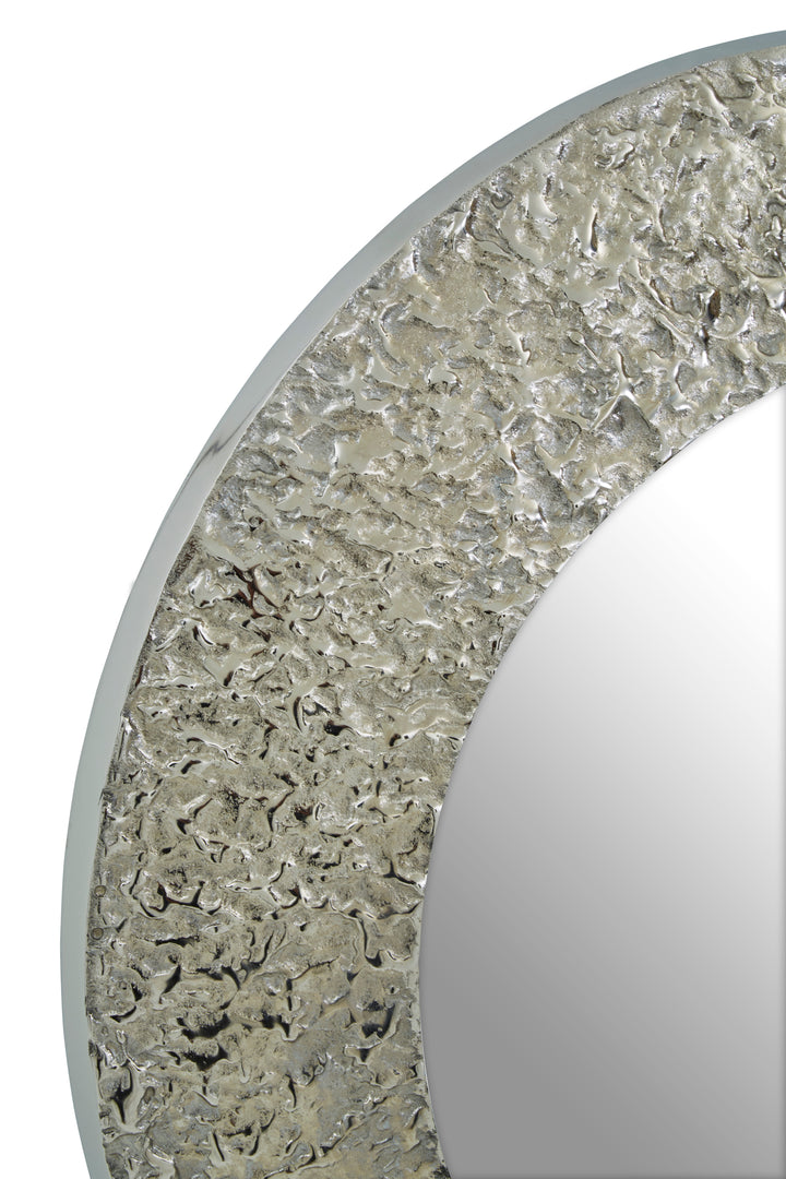 Monza Silver Round Wall Mirror