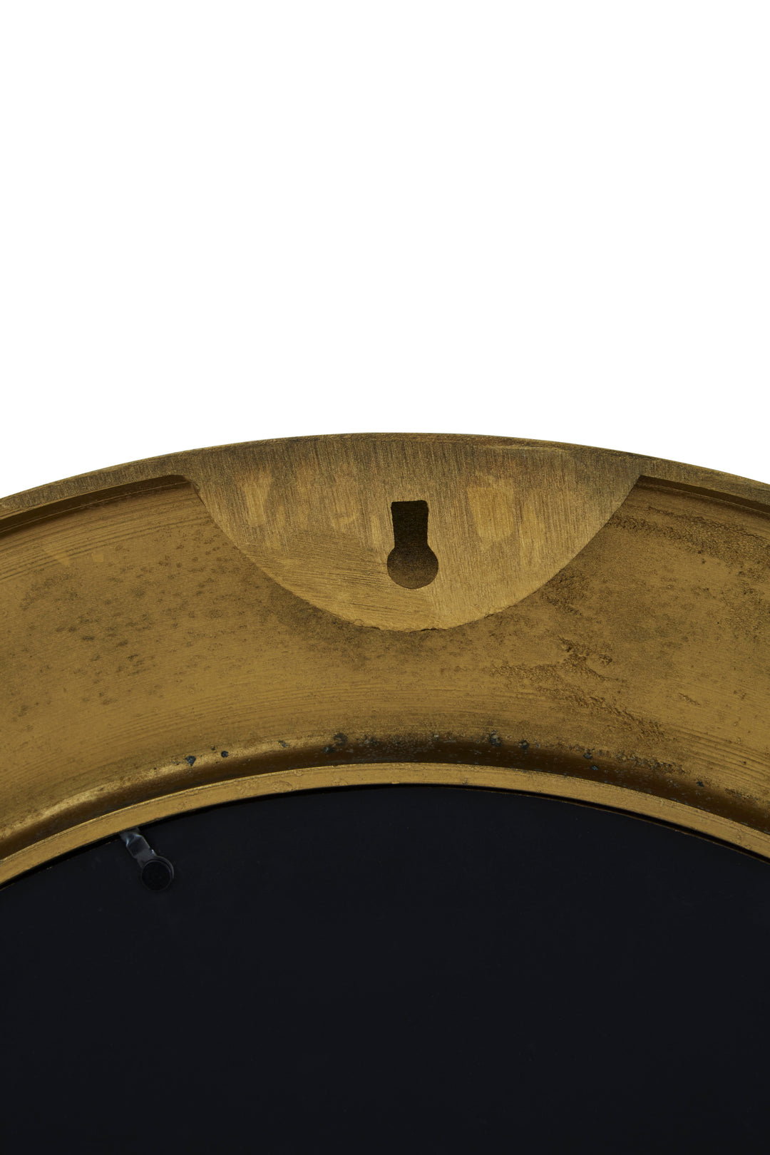 Monza Antique Gold Round Wall Mirror