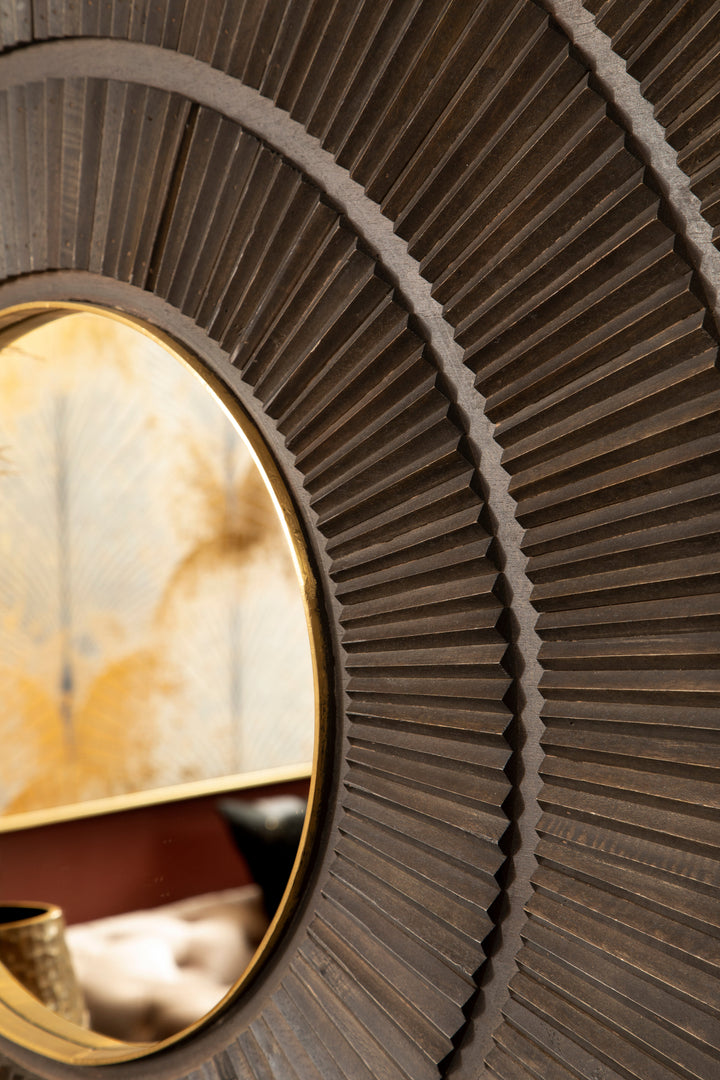 Lucca Mango Wood Wall Mirror