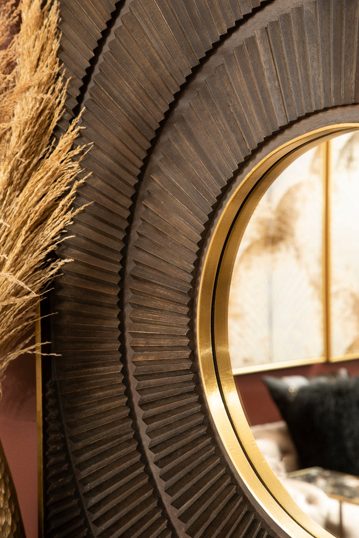 Lucca Mango Wood Wall Mirror