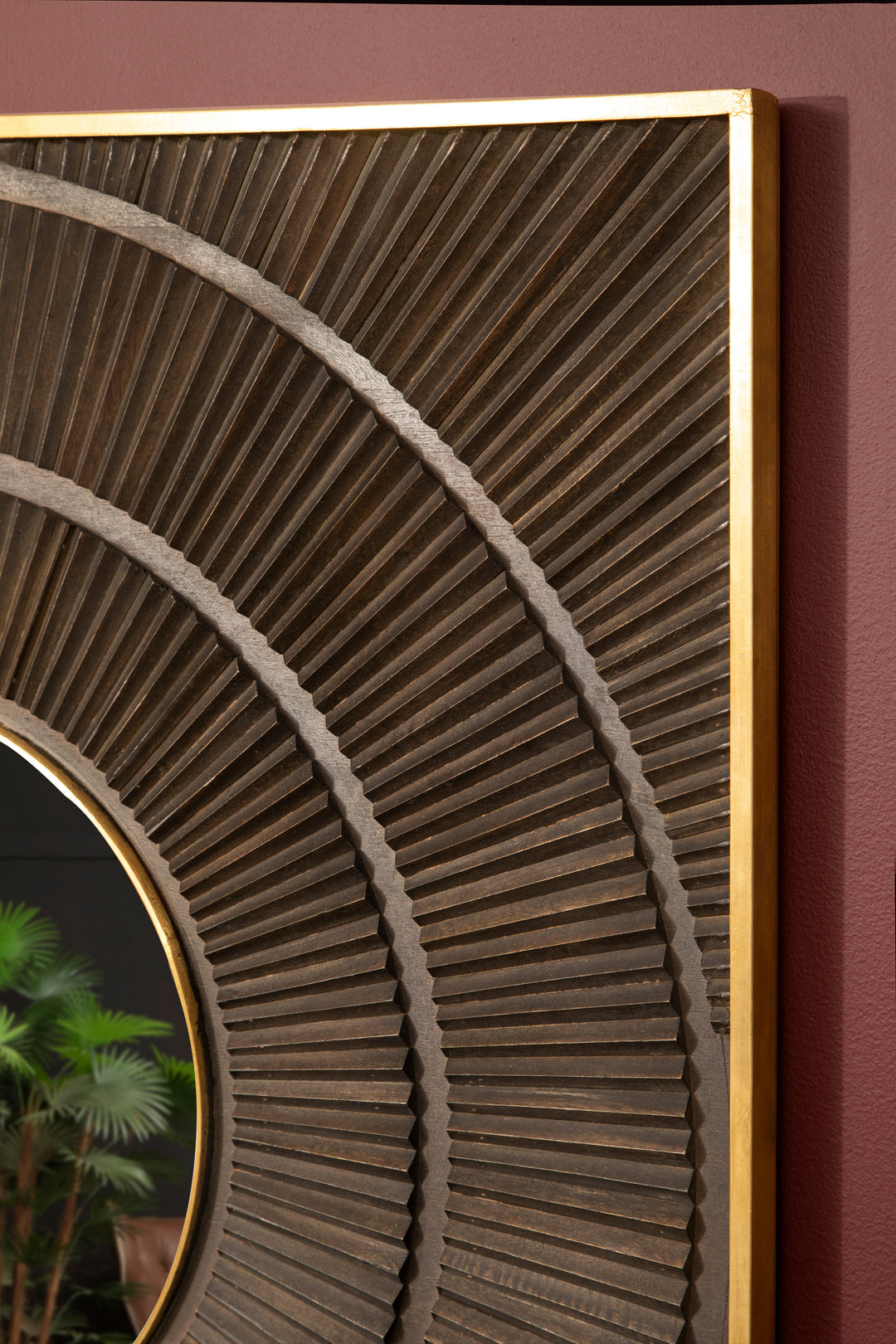 Lucca Mango Wood Wall Mirror