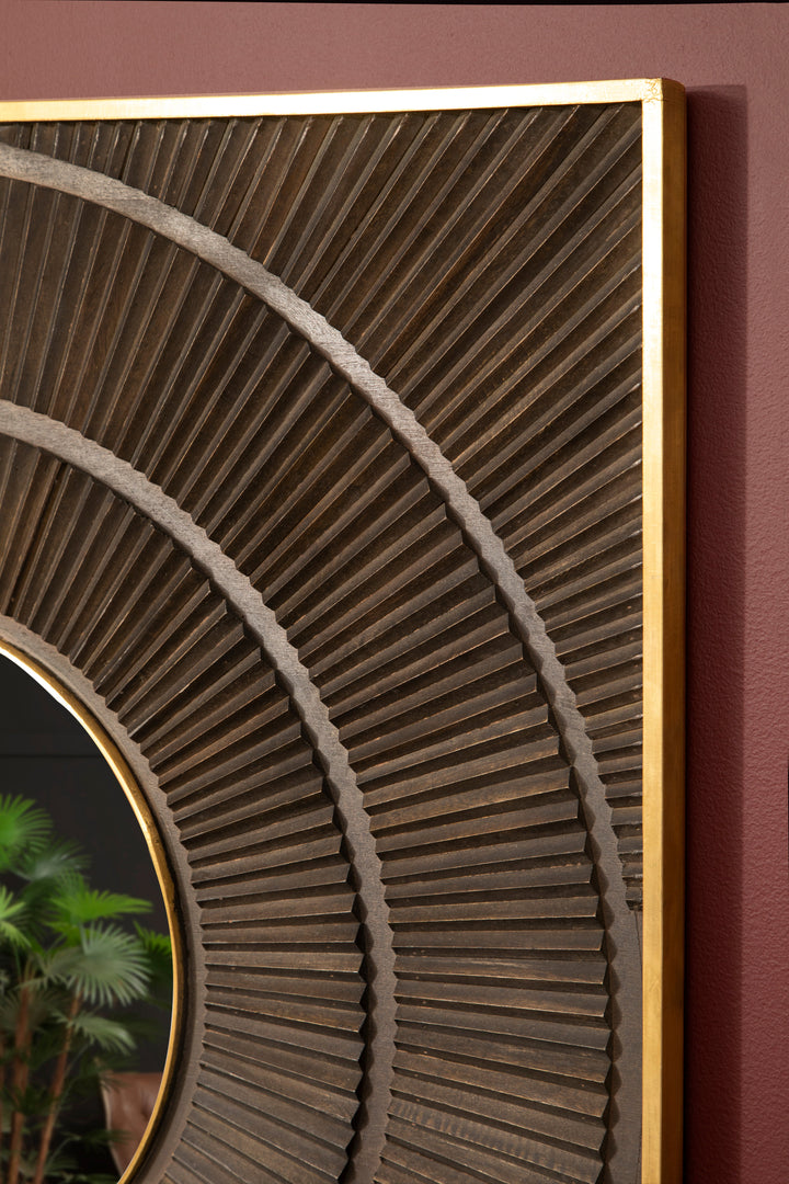 Lucca Mango Wood Wall Mirror