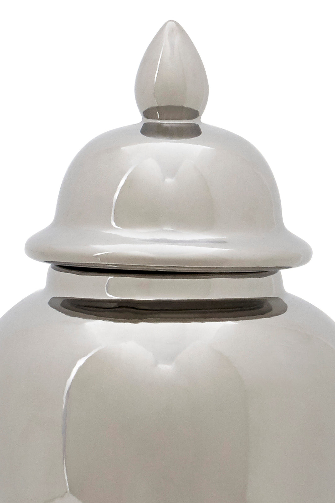 Marino Large Silver Ginger Jar