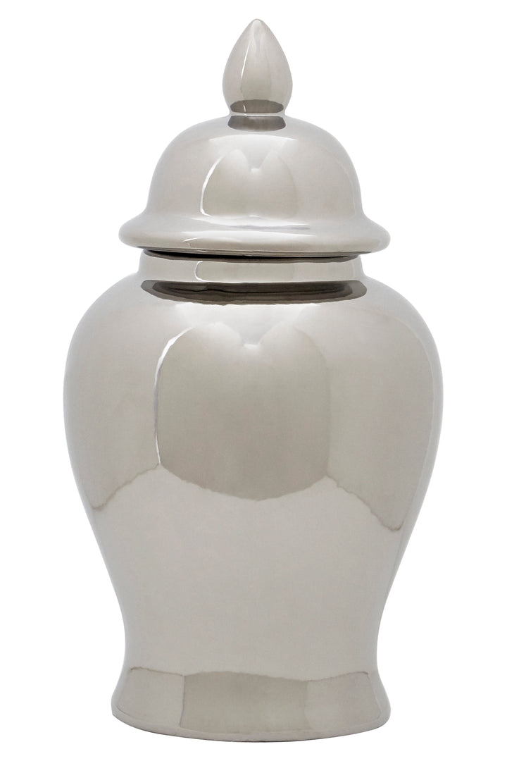 Marino Large Silver Ginger Jar