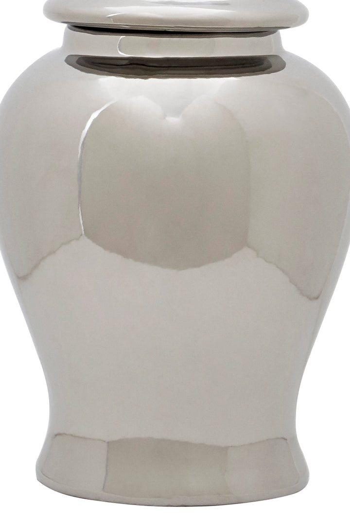 Marino Small Silver Ginger Jar