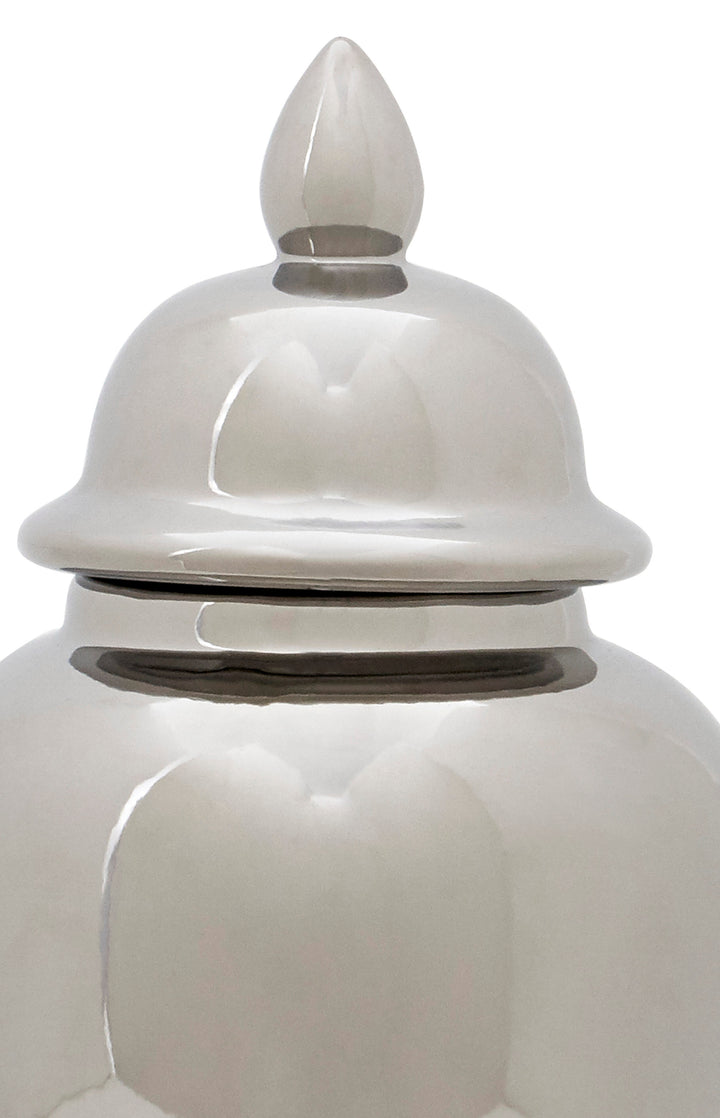 Marino Small Silver Ginger Jar