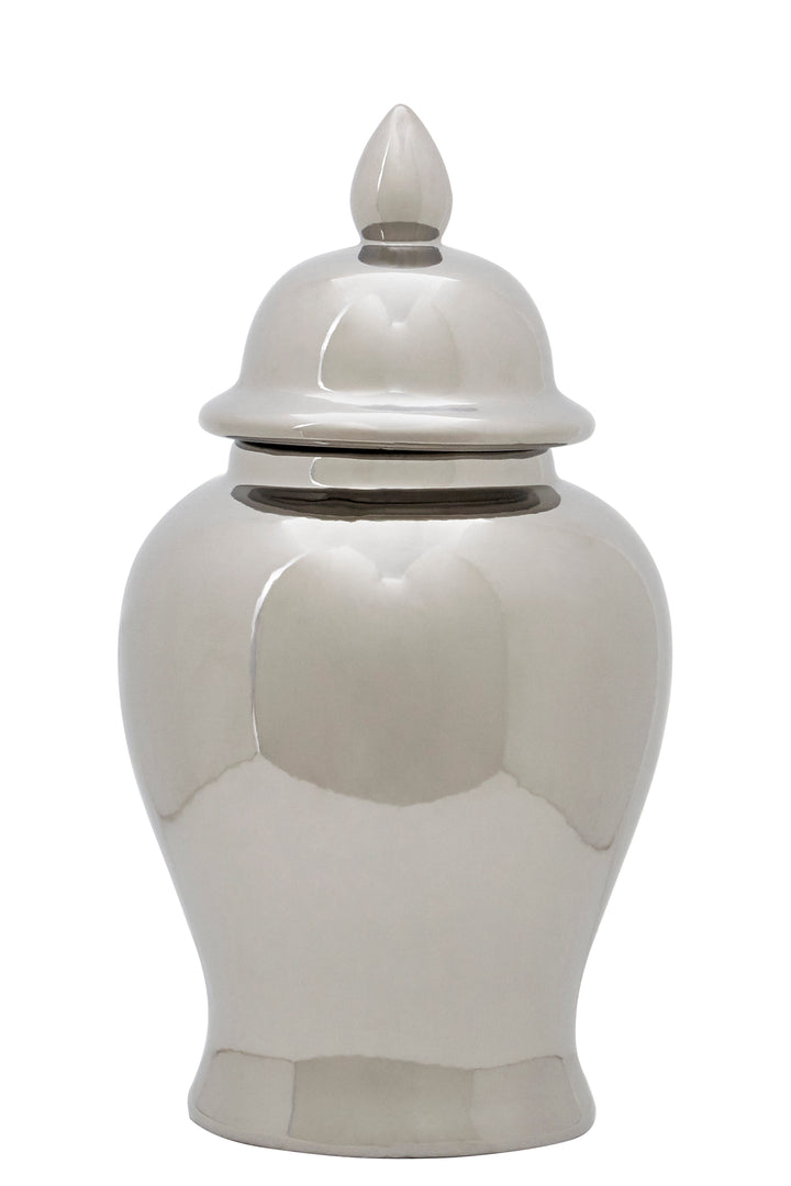 Marino Small Silver Ginger Jar
