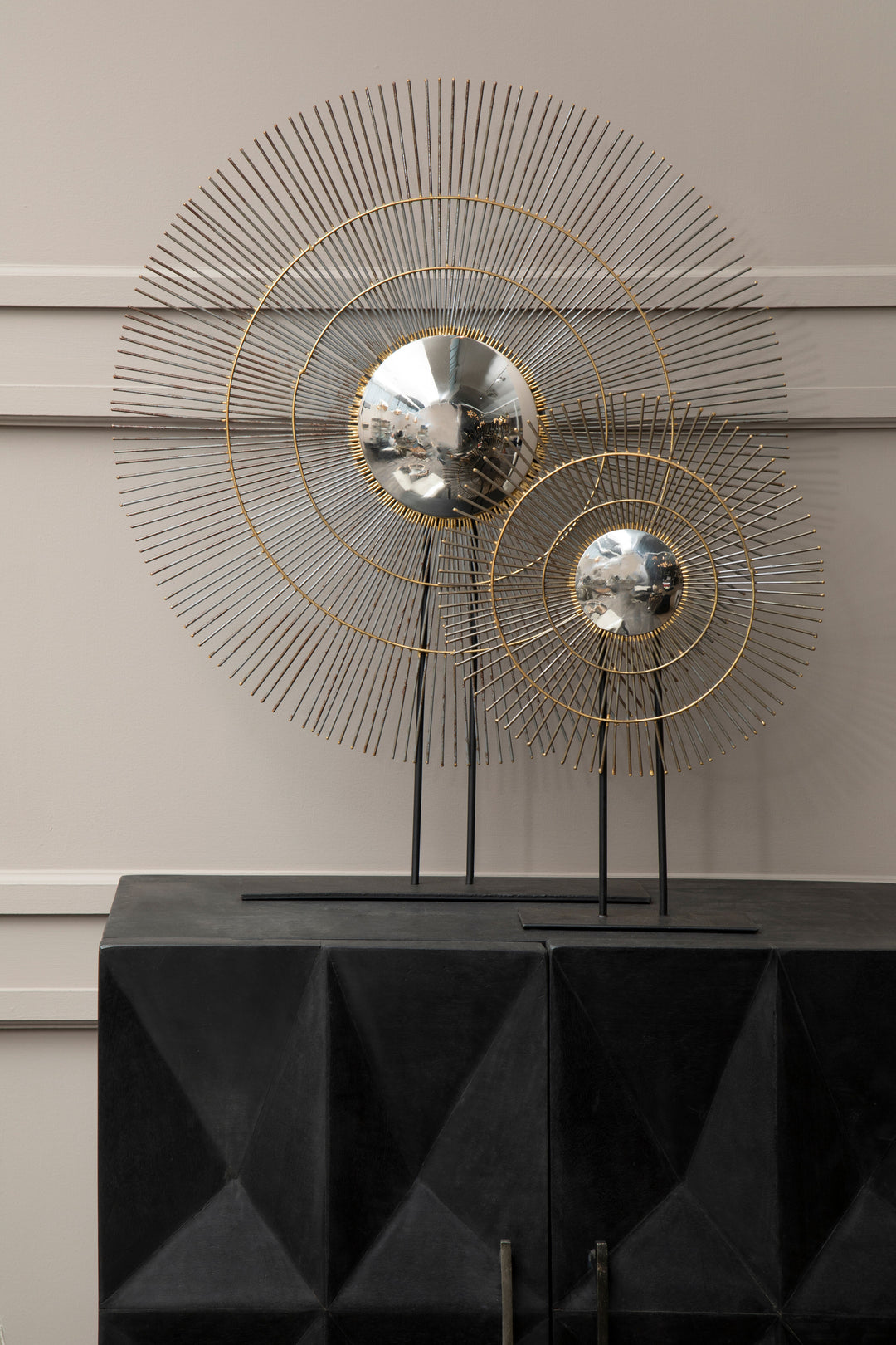 Chieti Small Metallic Finish Quill Sculpture