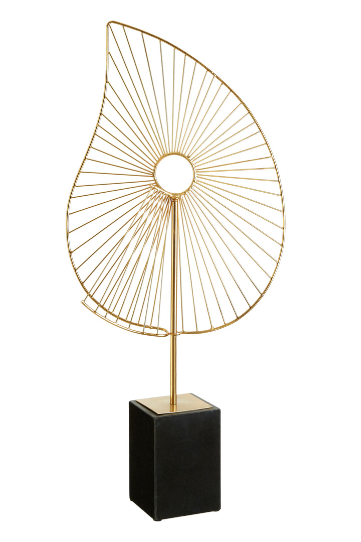 Amalfi Gold Finish Paisley Sculpture