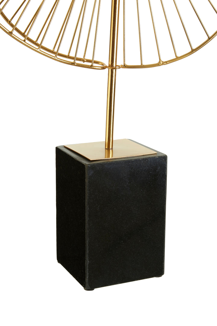Amalfi Gold Finish Paisley Sculpture