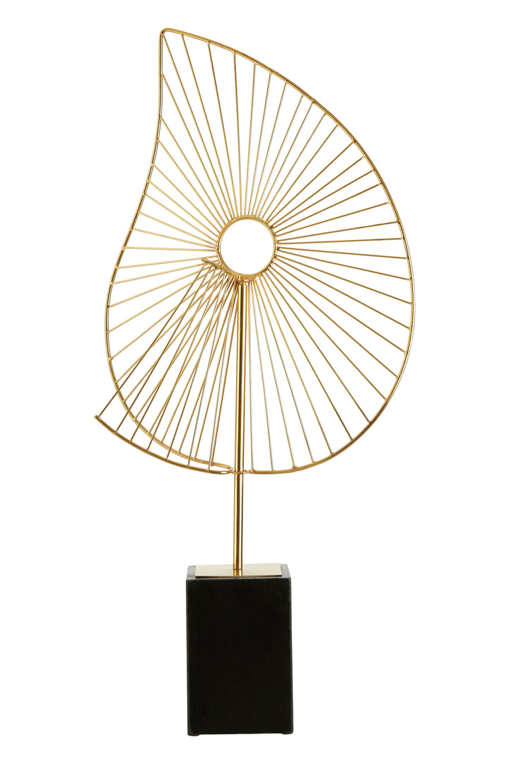 Amalfi Gold Finish Paisley Sculpture