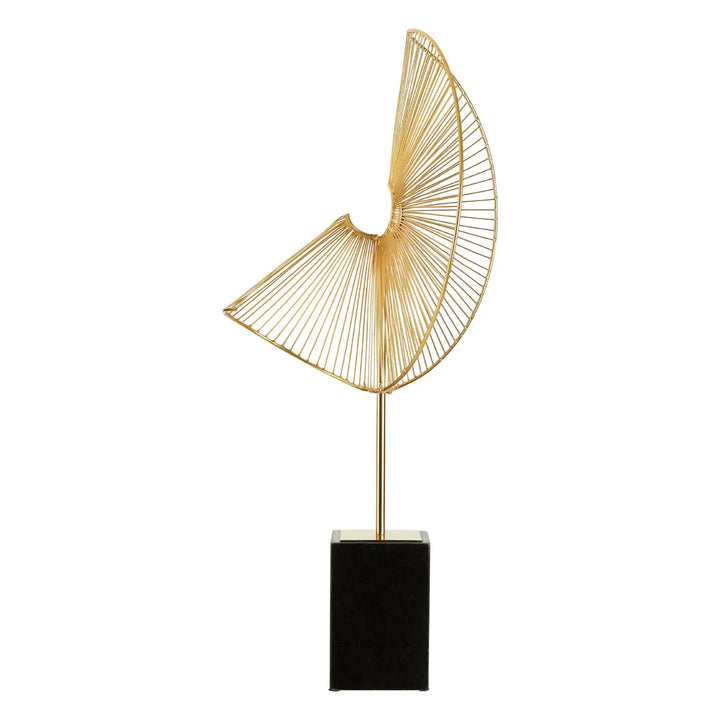 Amalfi Gold Finish Web Sculpture
