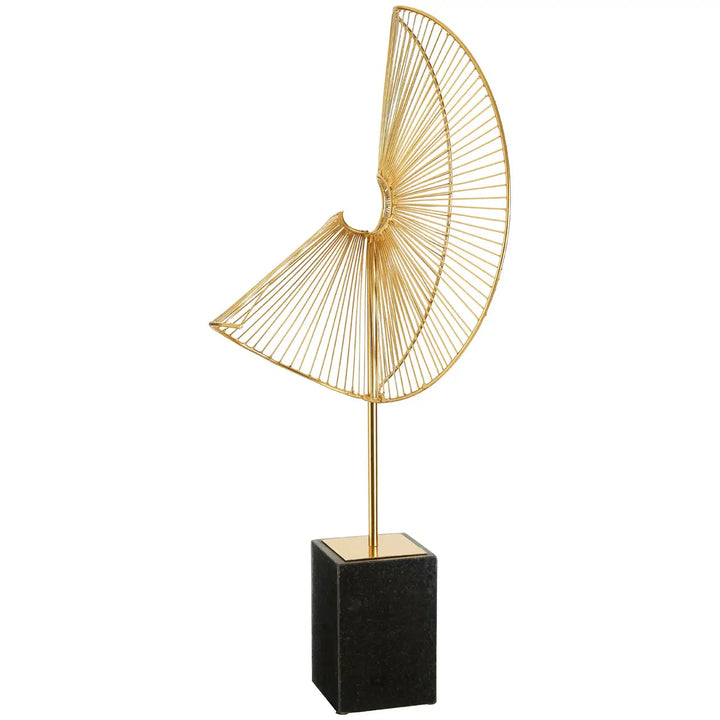 Amalfi Gold Finish Web Sculpture