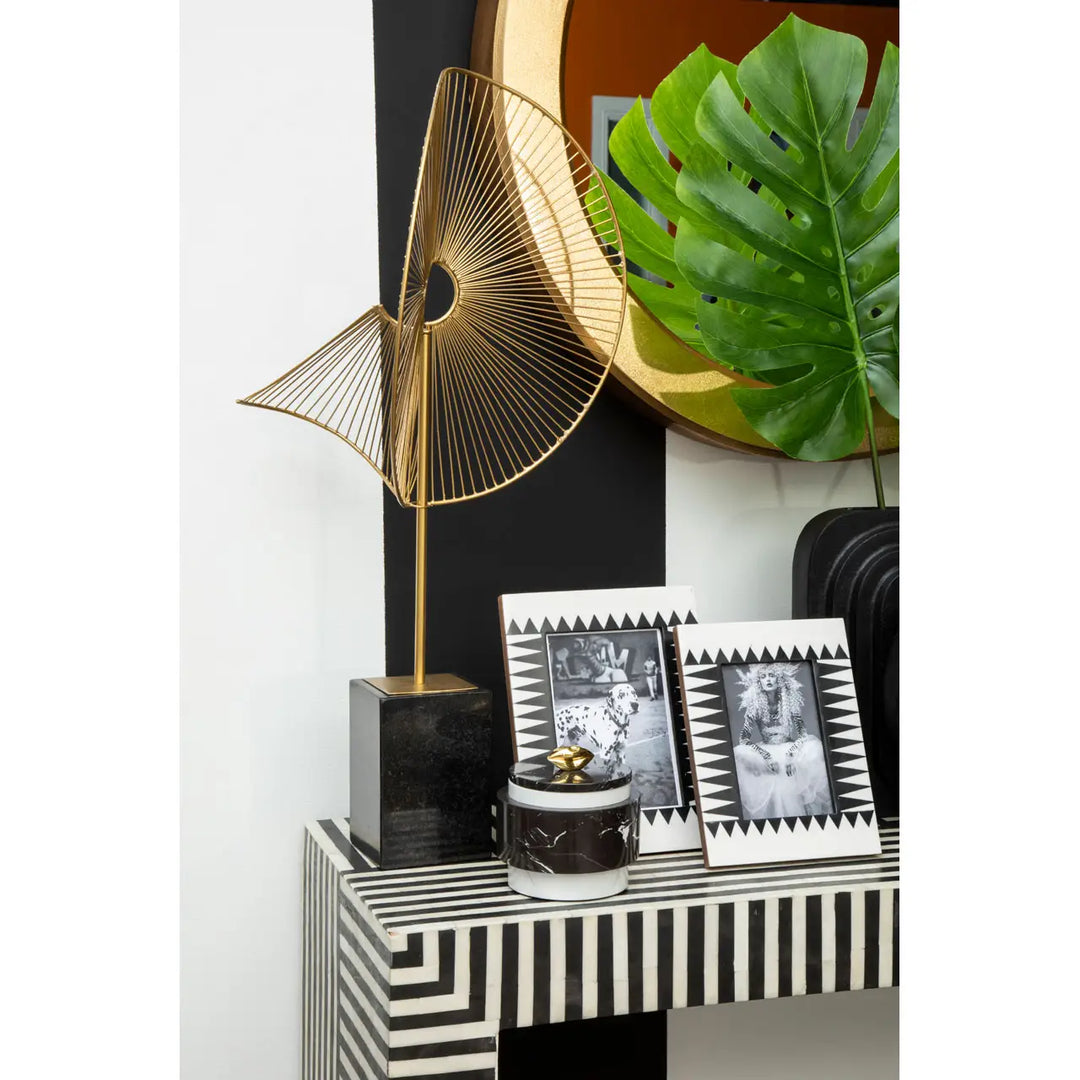 Amalfi Gold Finish Web Sculpture