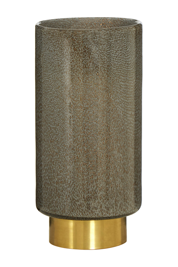 Sierra Large Grey and Gold Vase
