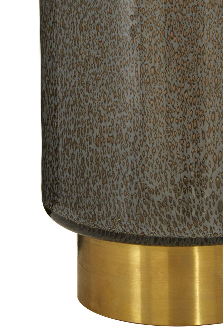 Sierra Large Grey and Gold Vase