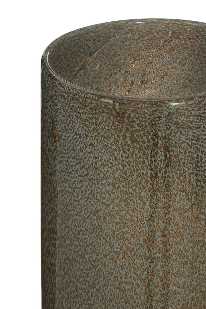 Sierra Large Grey and Gold Vase