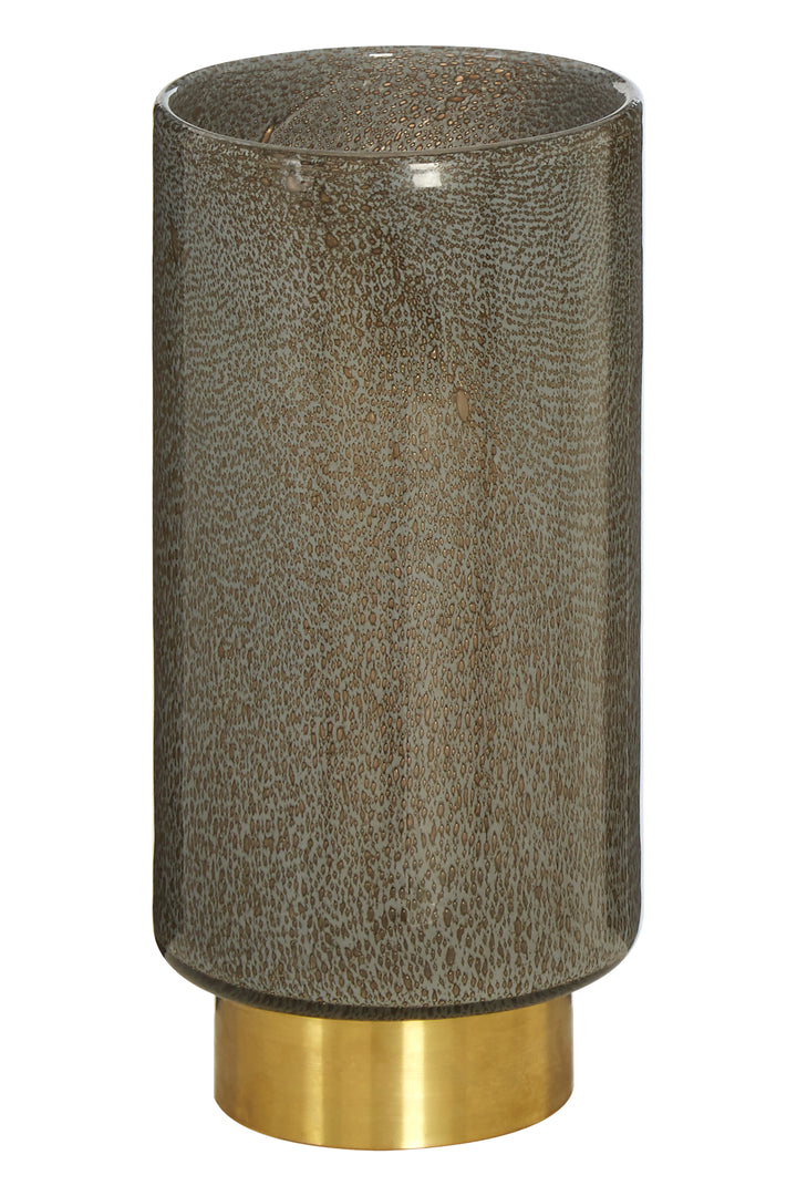 Sierra Large Grey and Gold Vase