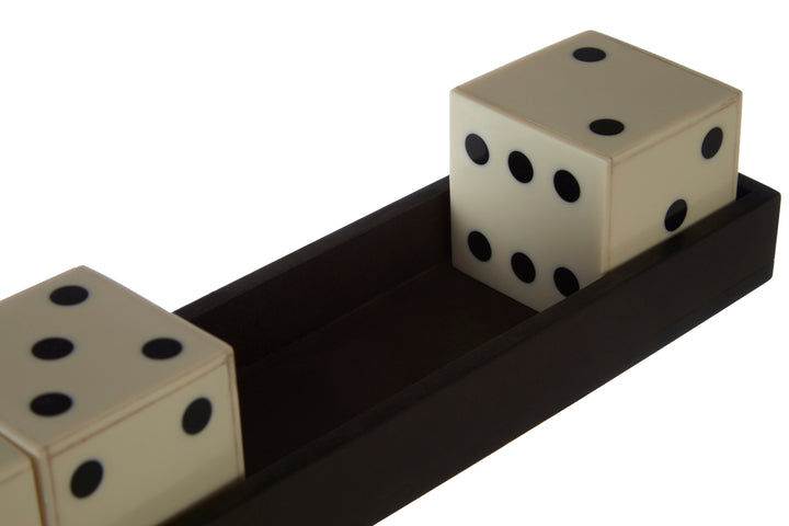 Atri White and Black 5 Dice Set