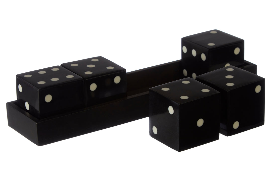 Atri Black 5 Dice Set