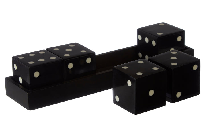 Atri Black 5 Dice Set