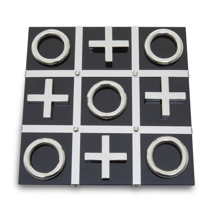 Atri Black And Silver Tic Tac Toe Game