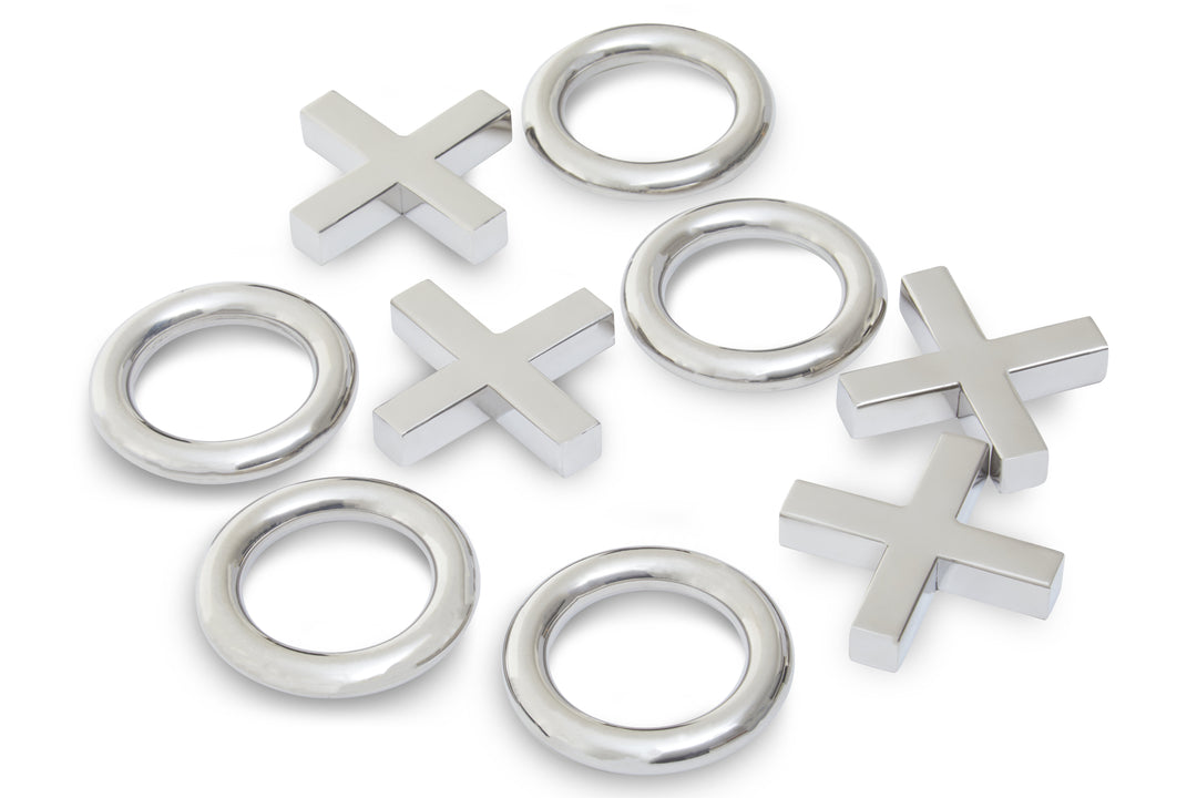 Atri Black And Silver Tic Tac Toe Game