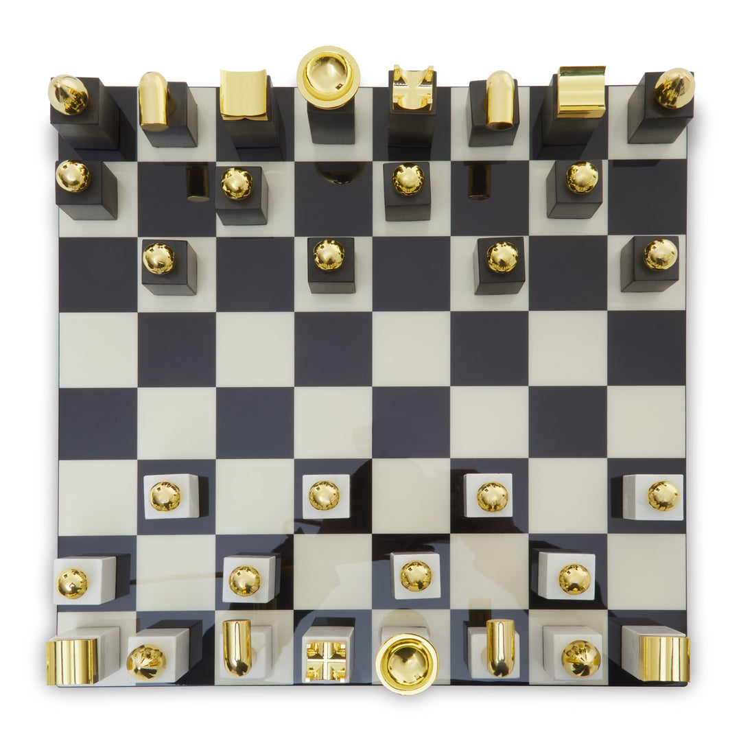 Atri Marble And Wood Chess Set