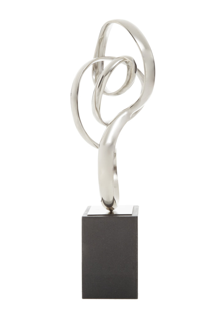 Chieti Silver Finish Knot Sculpture