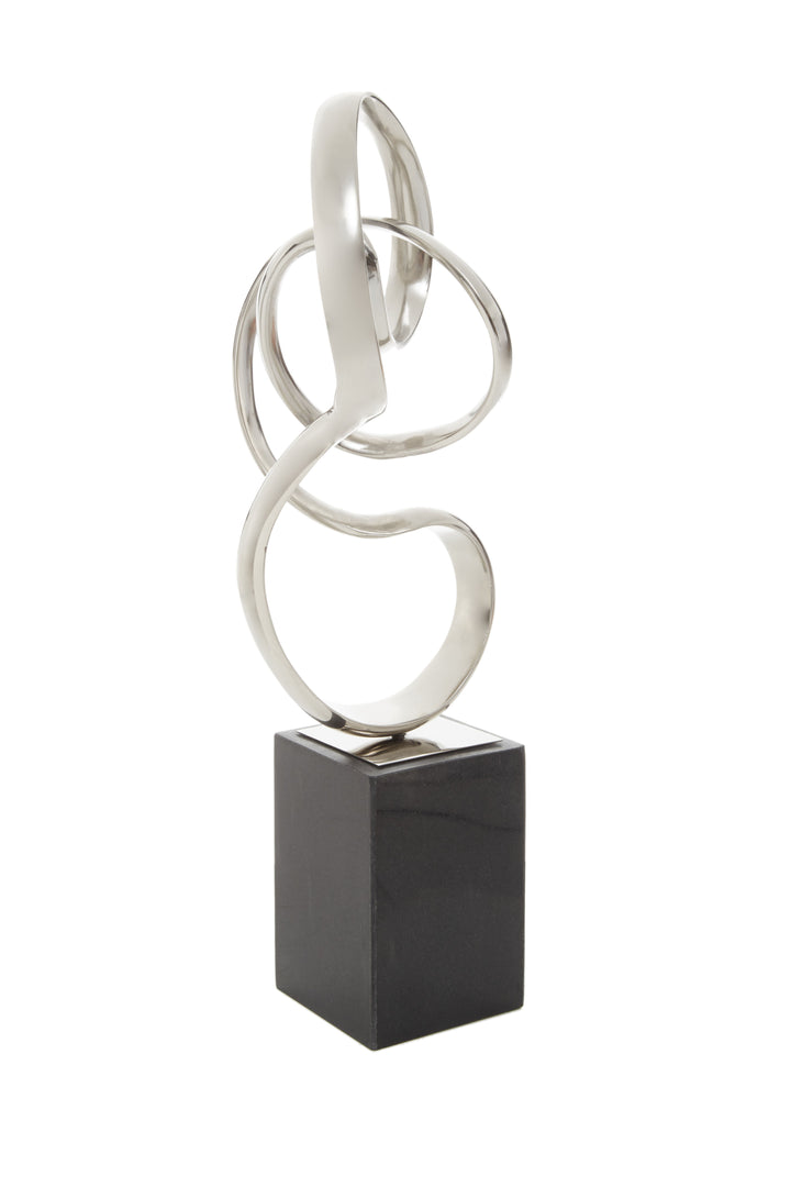 Chieti Silver Finish Knot Sculpture