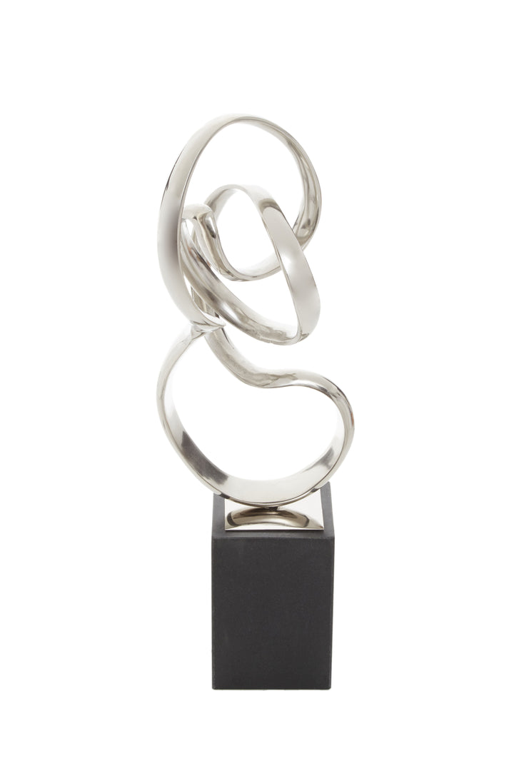 Chieti Silver Finish Knot Sculpture