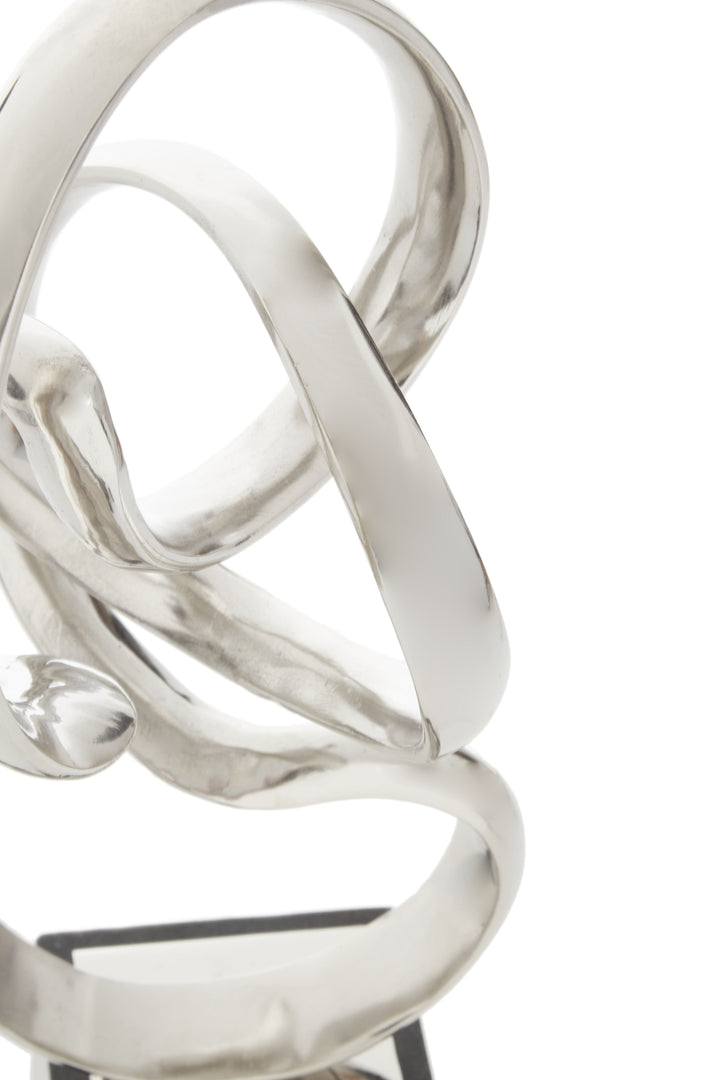 Chieti Silver Finish Knot Sculpture