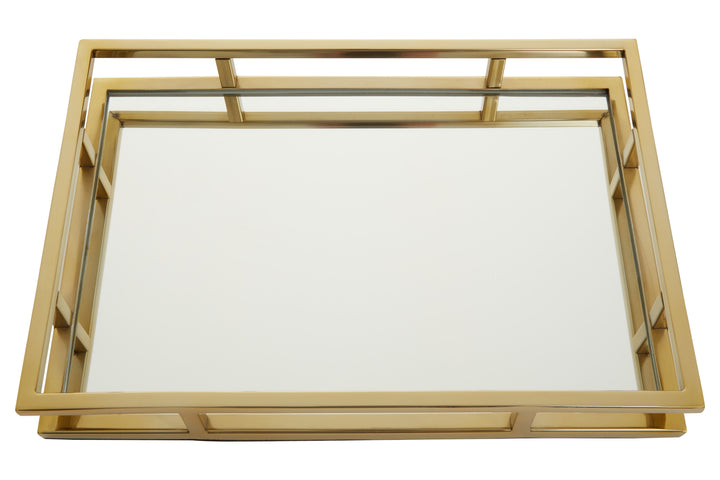Varallo Gold Rectangular Tray