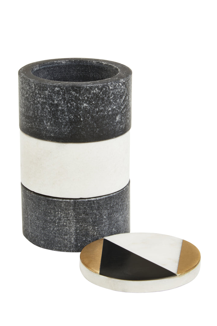 Todi Marble Stacking Trinket Pots