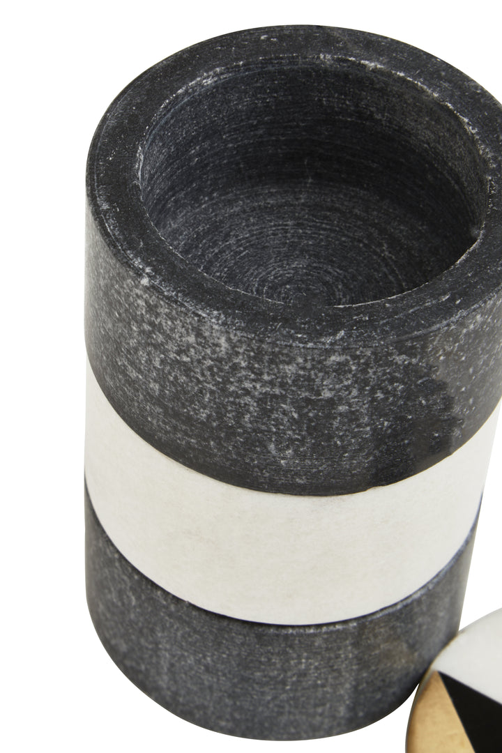 Todi Marble Stacking Trinket Pots