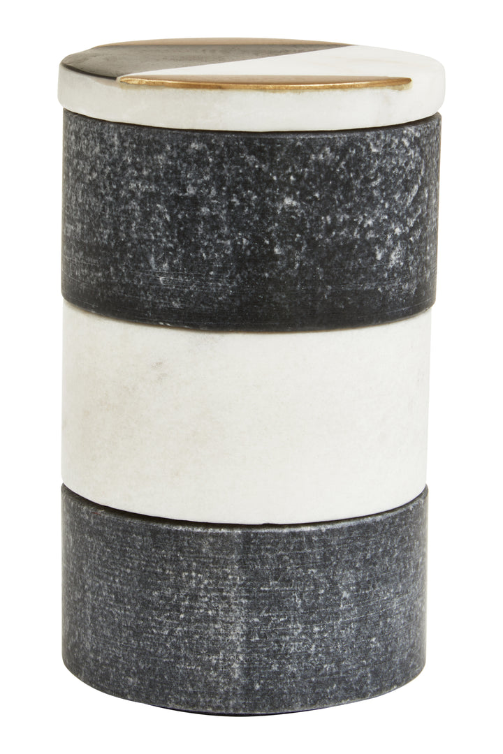 Todi Marble Stacking Trinket Pots