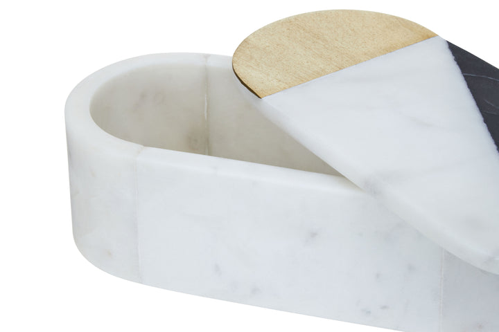 Todi Oblong Marble Trinket Box