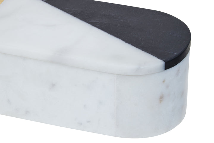 Todi Oblong Marble Trinket Box