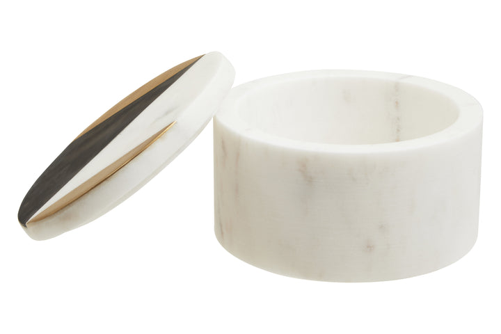 Todi Round Marble Trinket Box