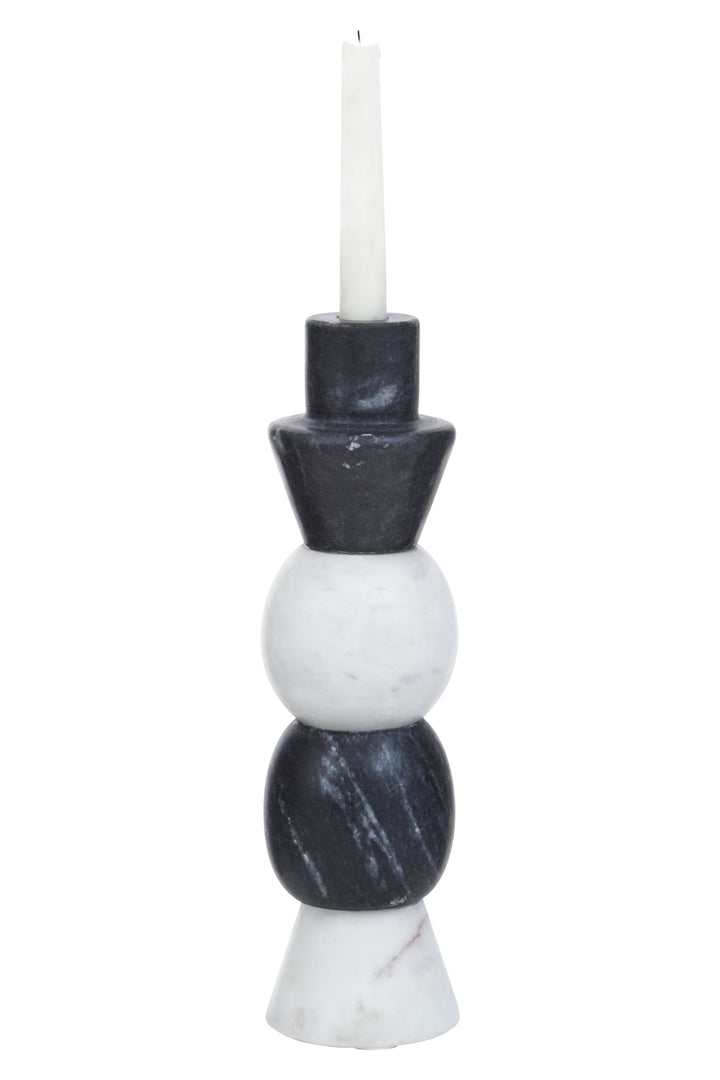 Forio Layered Marble Candle Holder
