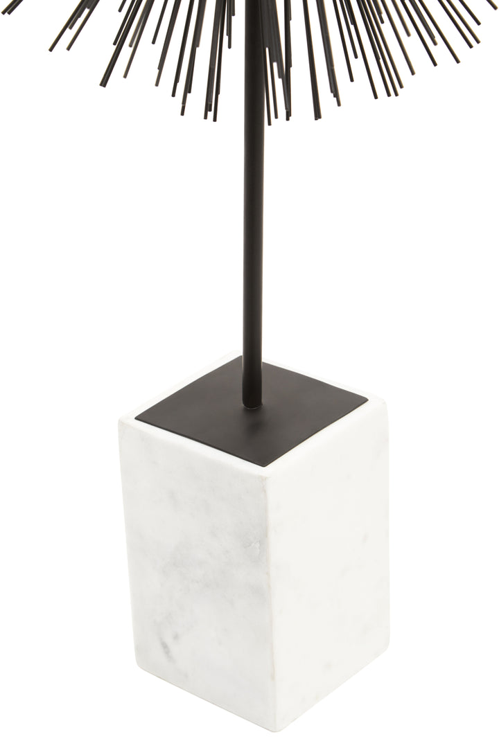 Milazzo Black Finish Starburst Sculpture