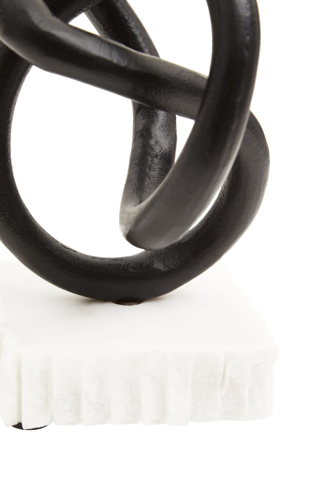 Desio Matte Black Knot Sculpture